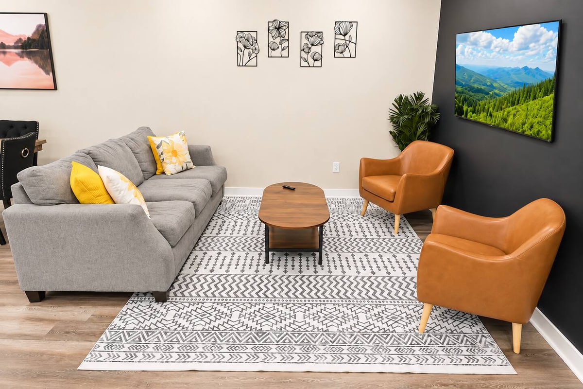 The Charlotte Townhouse, living room