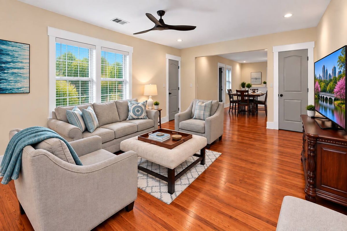Atlanta Ranch Retreat, living room