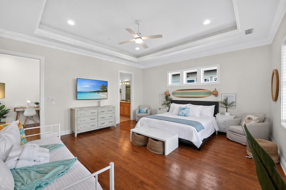 Salty Beach Getaway, bedroom